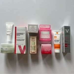 NEW! 9 piece beauty bag from Ulta of skincare and hair care travel size mini